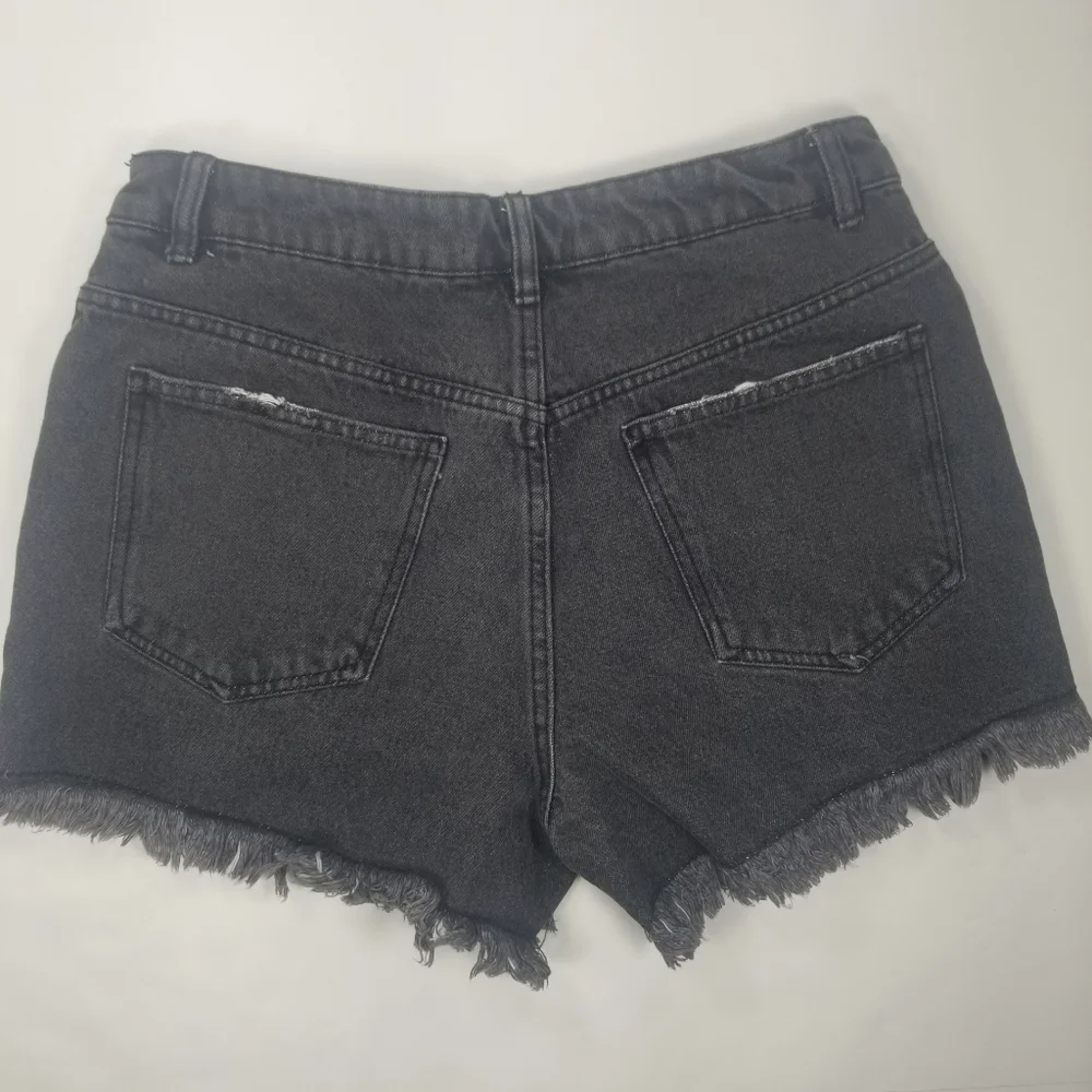 SWS Denim Co Denim Shorts 9/28 High Rise Exposed Button Fly